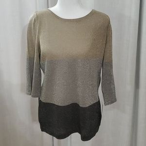 Mercer Street Studio tri color sweater NWT sz S